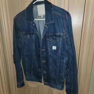 Mens Sz M Calvin Klein Jean Jacket 100% Cotton
